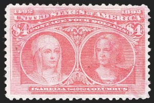 Sale 1245, Lot 1520, 50c-$5.00 1893 Columbian Issue (Scott 240-245)