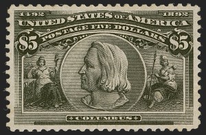 Sale 1245, Lot 1520A, 50c-$5.00 1893 Columbian Issue (Scott 240-245)
