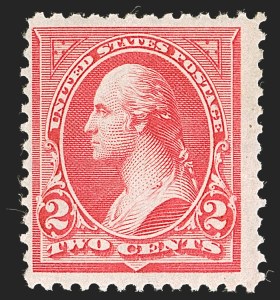 Sale 1245, Lot 1534, 1894 Unwatermarked Bureau Issue (Scott 246-263), 2c Carmine, Ty. II (251) Sale 1245, Lot 1534, 1894 Unwatermarked Bureau Issue (Scott 246-263)