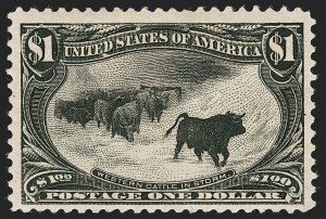 Sale 1245, Lot 1643, $1.00-$2.00 1898 Trans-Mississippi Issue (Scott 292-293)