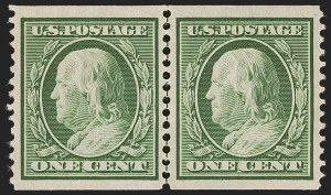 Sale 1245, Lot 1748, 1908-10 Washington-Franklin Issues (Scott 331-356)