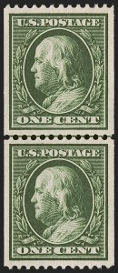 Sale 1245, Lot 1789, 1910-13 Washington-Franklin Issue (Scott 374-396)
