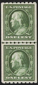 Sale Number 1245, Lot Number 1800, 1910-13 Washington-Franklin Issue (Scott 374-396)
