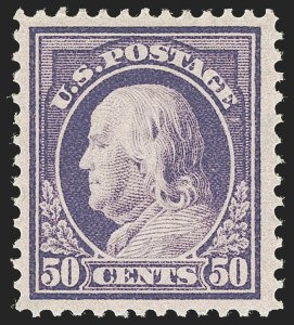 Sale 1245, Lot 1853, 1912-14 Washington-Franklin Issue (Scott 405-423)