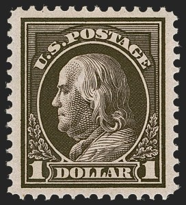 Sale 1245, Lot 1856, 1912-14 Washington-Franklin Issue (Scott 405-423)