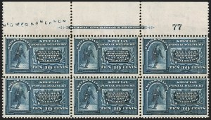 Sale 1245, Lot 2073, Special Delivery, Plate Blocks