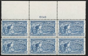 Sale 1245, Lot 2076, Special Delivery, Plate Blocks
