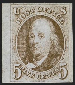 Sale 1247, Lot 11, 1847 Issue and 1875 Reproduction (Scott 1-4)