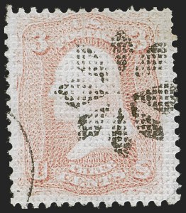 Sale 1247, Lot 151, 1867-68 Grilled Issue (Scott 79-85E)