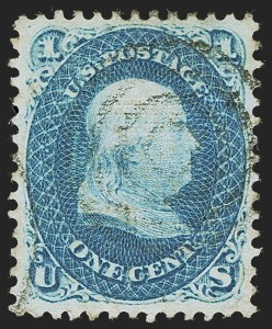 Sale 1247, Lot 175, 1867-68 Grilled Issue, cont. (Scott 86-101)