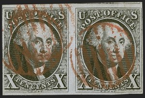Sale 1247, Lot 18, 1847 Issue and 1875 Reproduction (Scott 1-4)