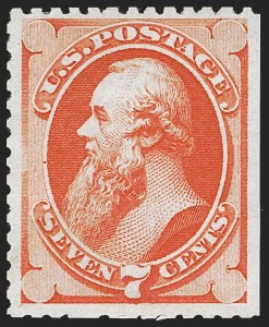 Sale 1247, Lot 302, 1875 Continental Bank Note Co. Hard Paper Special Printing (Scott 167-177)