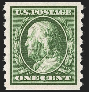 Sale 1247, Lot 539, 1910-13 Washington-Franklin Issue (Scott 374-396)