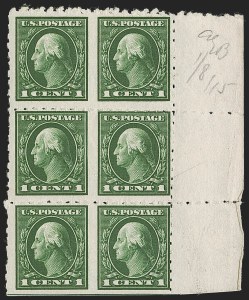 Sale 1247, Lot 570, 1912-14 Washington-Franklin Issue (Scott 405-423)