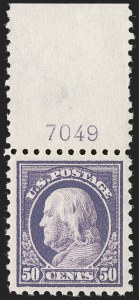 Sale 1247, Lot 582, 1913-17 Washington-Franklin Issues (Scott 424-480)