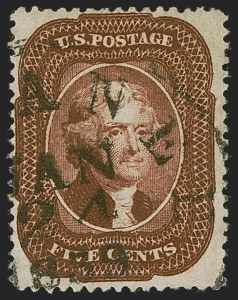 Sale 1247, Lot 66, 1857-60 Issue (Scott 18-39)