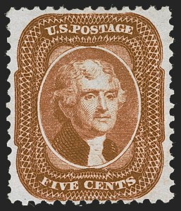 Sale 1247, Lot 90, 1875 Reprint of 1857-60 Issue (Scott 40-47)