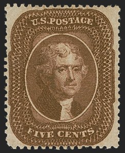 Sale 1251, Lot 1033, 1851-57 Issues (Scott 7-38)