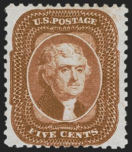 Sale 1251, Lot 1041, 1875 Reprint of 1857-60 Issue (Scott 40-45)