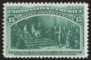 Sale 1251, Lot 1141, 1893 Columbian Issue (Scott 230-245)