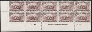 Sale 1251, Lot 1155, 1893 Columbian Issue Plate Blocks (Scott 230-240)