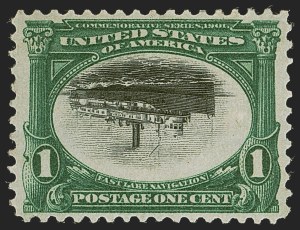 Sale 1251, Lot 1241, 1901 Pan-American Issue Inverts (Scott 294a, 295a)