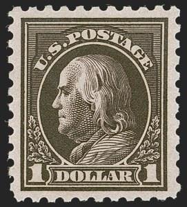 Sale 1251, Lot 1411, 1913-15 Washington-Franklin Issues (Scott 424-461)