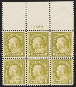 Sale 1251, Lot 1457, 1917-19 Issue Platte Blocks (Scott 503-518)
