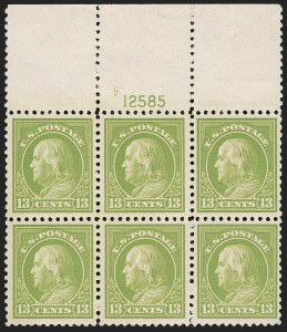 Sale 1251, Lot 1462, 1917-19 Issue Platte Blocks (Scott 503-518)