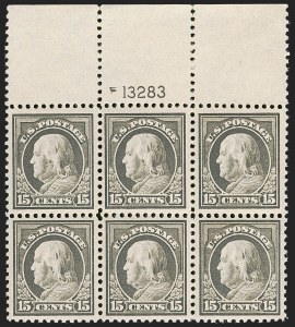 Sale 1251, Lot 1463, 1917-19 Issue Platte Blocks (Scott 503-518)