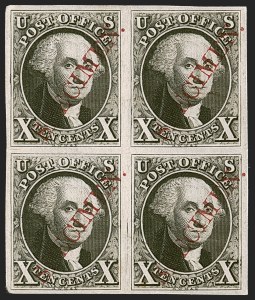 Sale 1254, Lot 502, The Mulholland Collection of Specimens - 1847 thru 1867 Issues