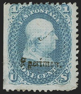 Sale 1254, Lot 520, The Mulholland Collection of Specimens - 1847 thru 1867 Issues