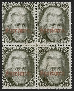 Sale 1254, Lot 526, The Mulholland Collection of Specimens - 1847 thru 1867 Issues