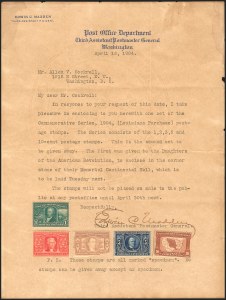 Sale 1254, Lot 574, The Mulholland Collection of Specimens - Columbians thru Back-of-Book, Possessions