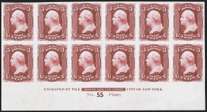 Sale 1254, Lot 616, The Jan Hofmeyr Collection of 3c 1861-68 - Proofs, Off-Cover
