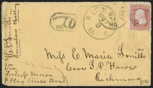 Sale 1254, Lot 641, The Jan Hofmeyr Collection of 3c 1861-68 - On-Cover