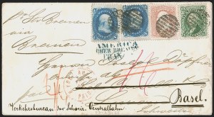 Sale 1254, Lot 644, The Jan Hofmeyr Collection of 3c 1861-68 - On-Cover