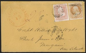 Sale 1254, Lot 649, The Jan Hofmeyr Collection of 3c 1861-68 - On-Cover