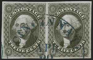Sale 1254, Lot 731, 1851-57 Issues and Reprint, 12c Black (17) Sale 1254, Lot 731, 1851-57 Issues and Reprint