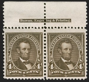 Sale 1254, Lot 849, 1894-98 Bureau Issue