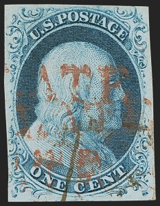 Sale 1255, Lot 142, 1c 1851 Issue (Scott 5-9)