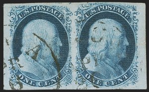 Sale 1255, Lot 155, 1c 1851 Issue (Scott 5-9)