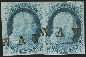 Sale 1255, Lot 168, 1c 1851 Issue (Scott 5-9)