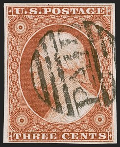 Sale 1255, Lot 171, 3c 1851 Issue: Orange Brown Shades (Scott 10-10A)