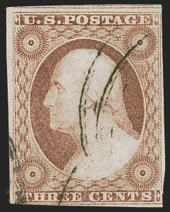 Sale 1255, Lot 193, 3c 1851 Issue: Shades (Scott 11-11A)