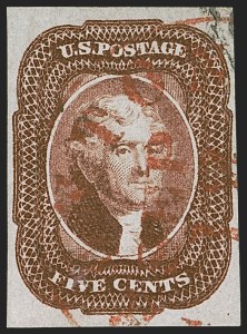Sale 1255, Lot 222, 5c 1856 Isssue (Scott 12)