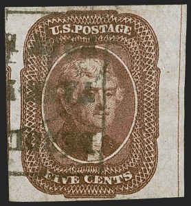 Sale 1255, Lot 227, 5c 1856 Isssue (Scott 12)