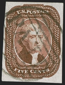 Sale 1255, Lot 228, 5c 1856 Isssue (Scott 12)