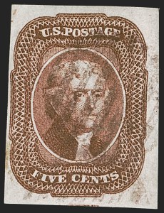 Sale 1255, Lot 230, 5c 1856 Isssue (Scott 12)
