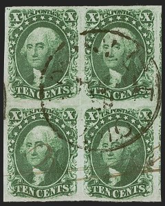 Sale 1255, Lot 237, 10c 1855 Issue (Scott 13-16)